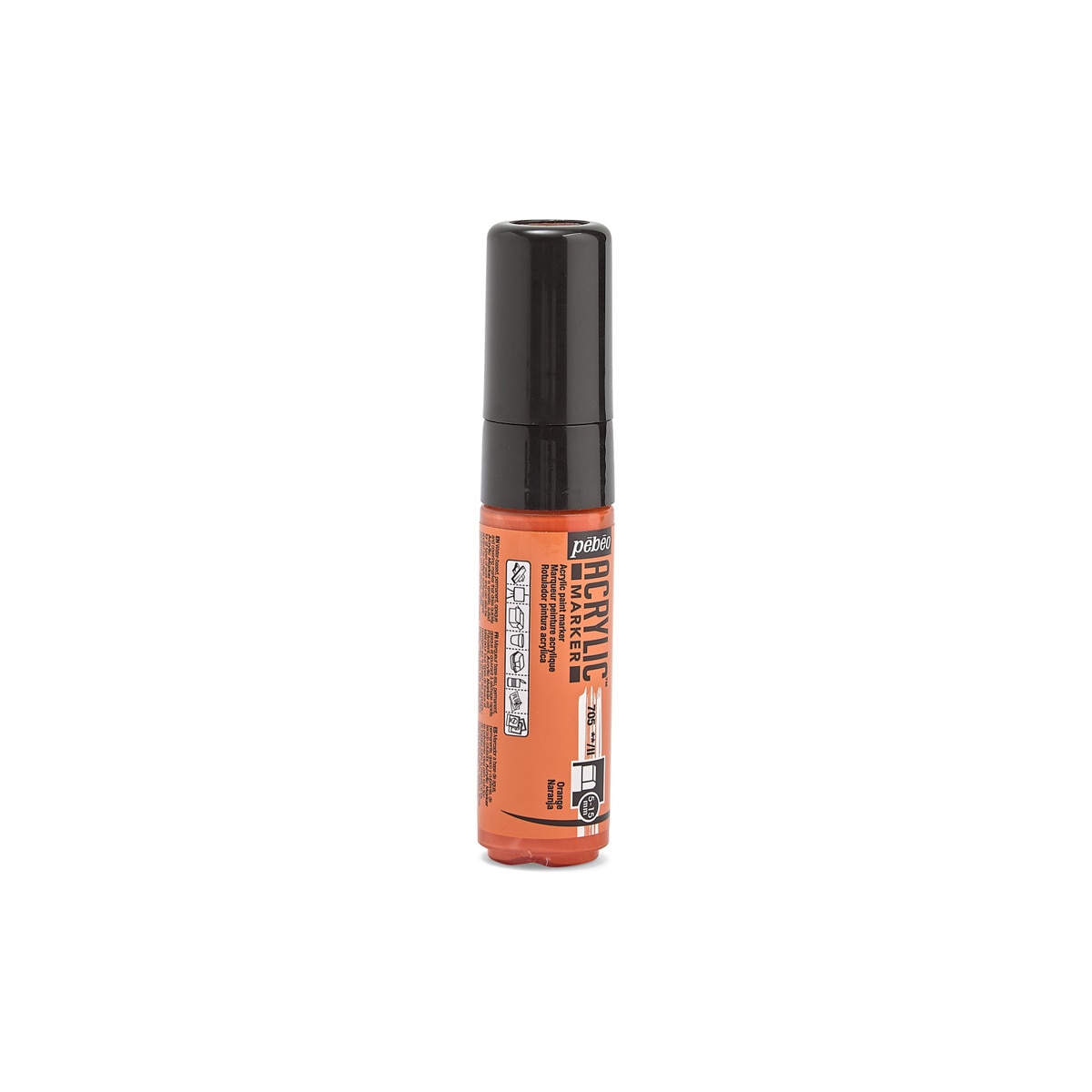 Marcador acrílico ponta 5-15mm Pebeo laranja Laranja-4