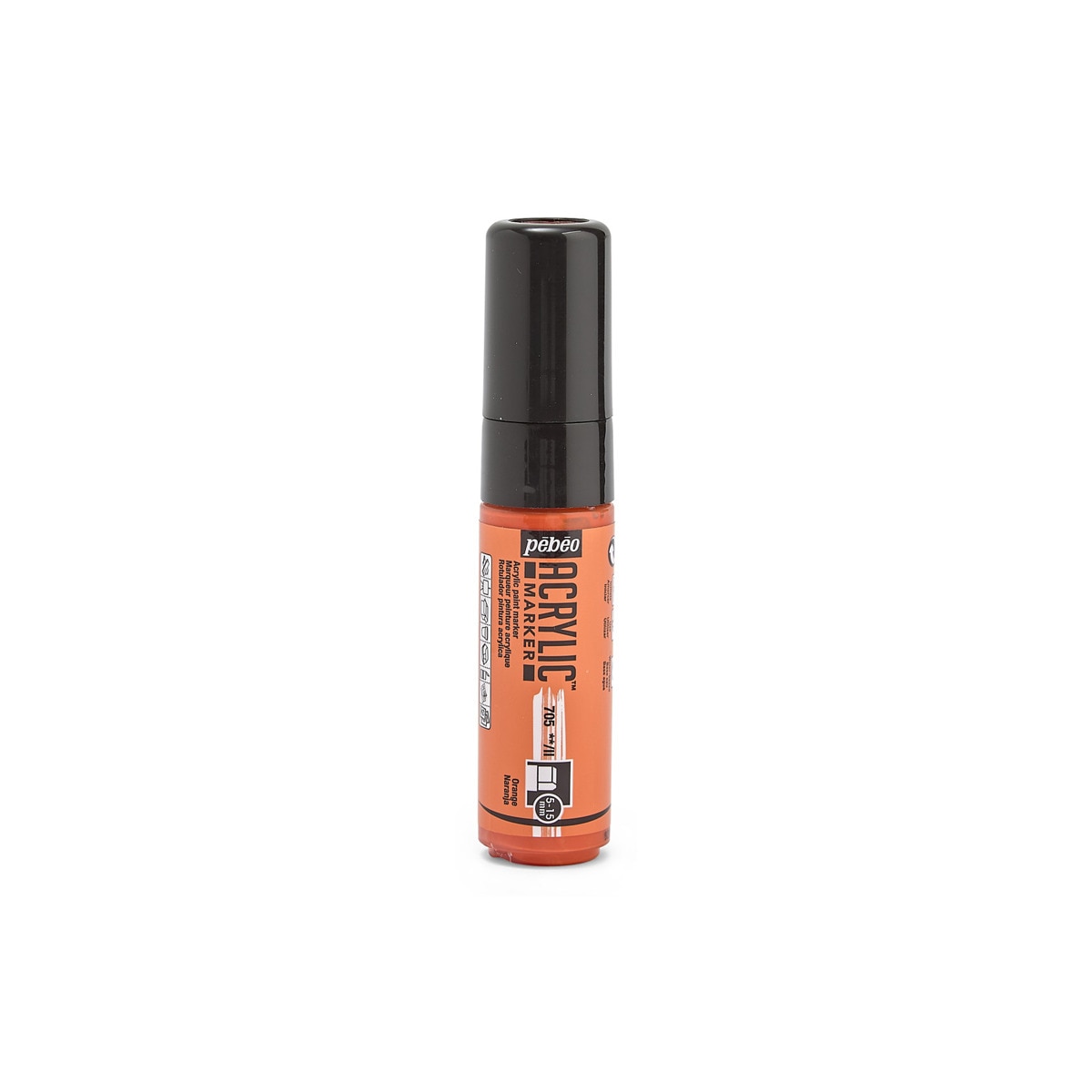 Marcador acrílico ponta 5-15mm Pebeo laranja Laranja-1