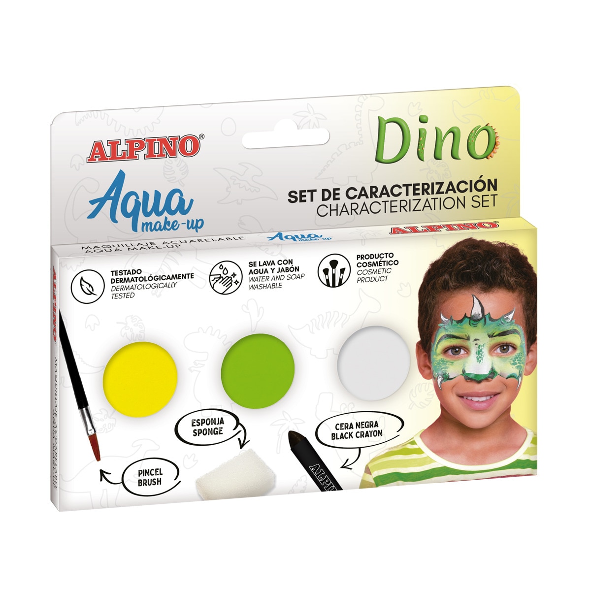 Imagen 0 de Set de caracterización aqua make up dinosaurio Alpino