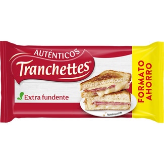 queso fundido natural en lonchas 22 unidades envase 412 g - Tranchettes