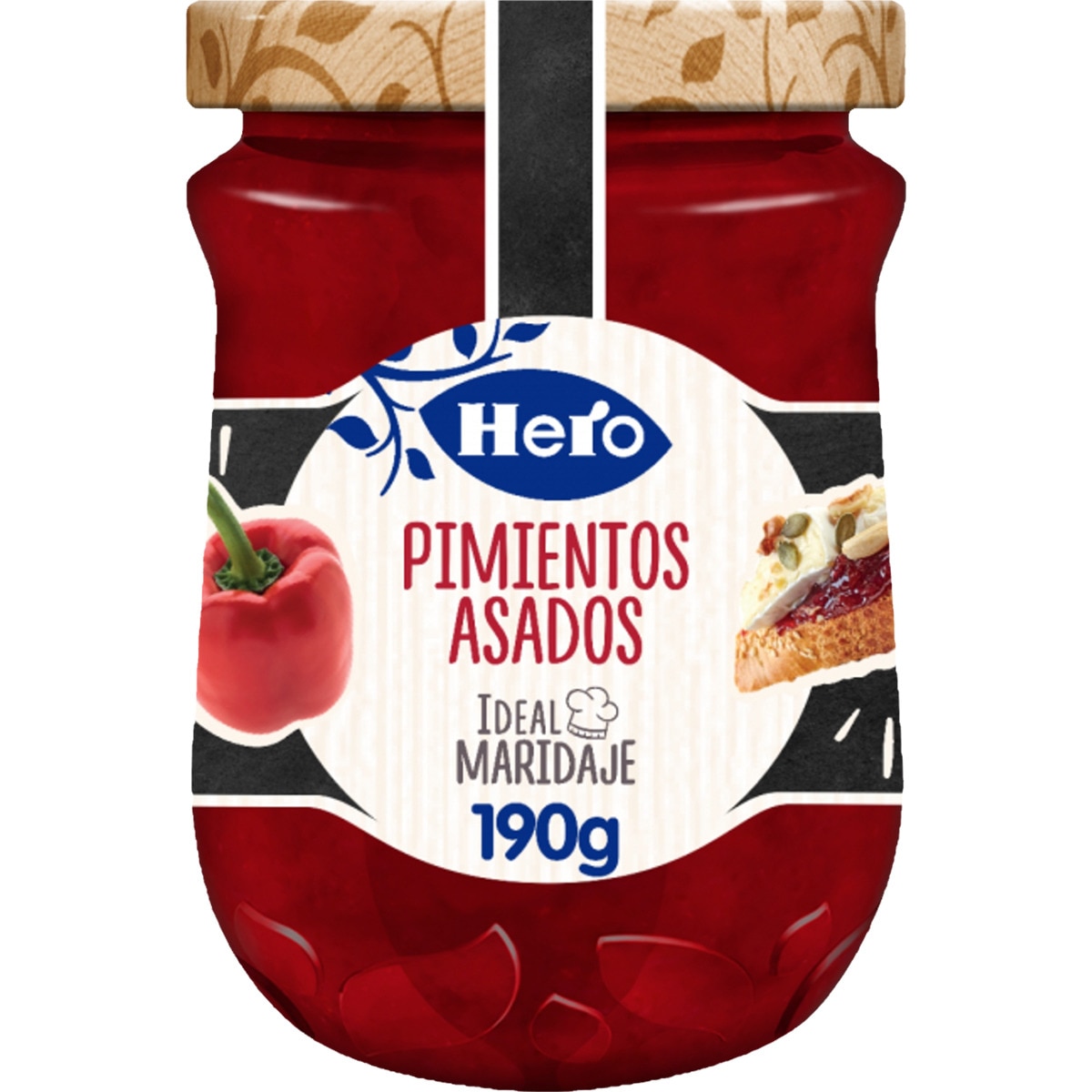 Ideal Maridaje mermelada de pimientos asados frasco 190 g