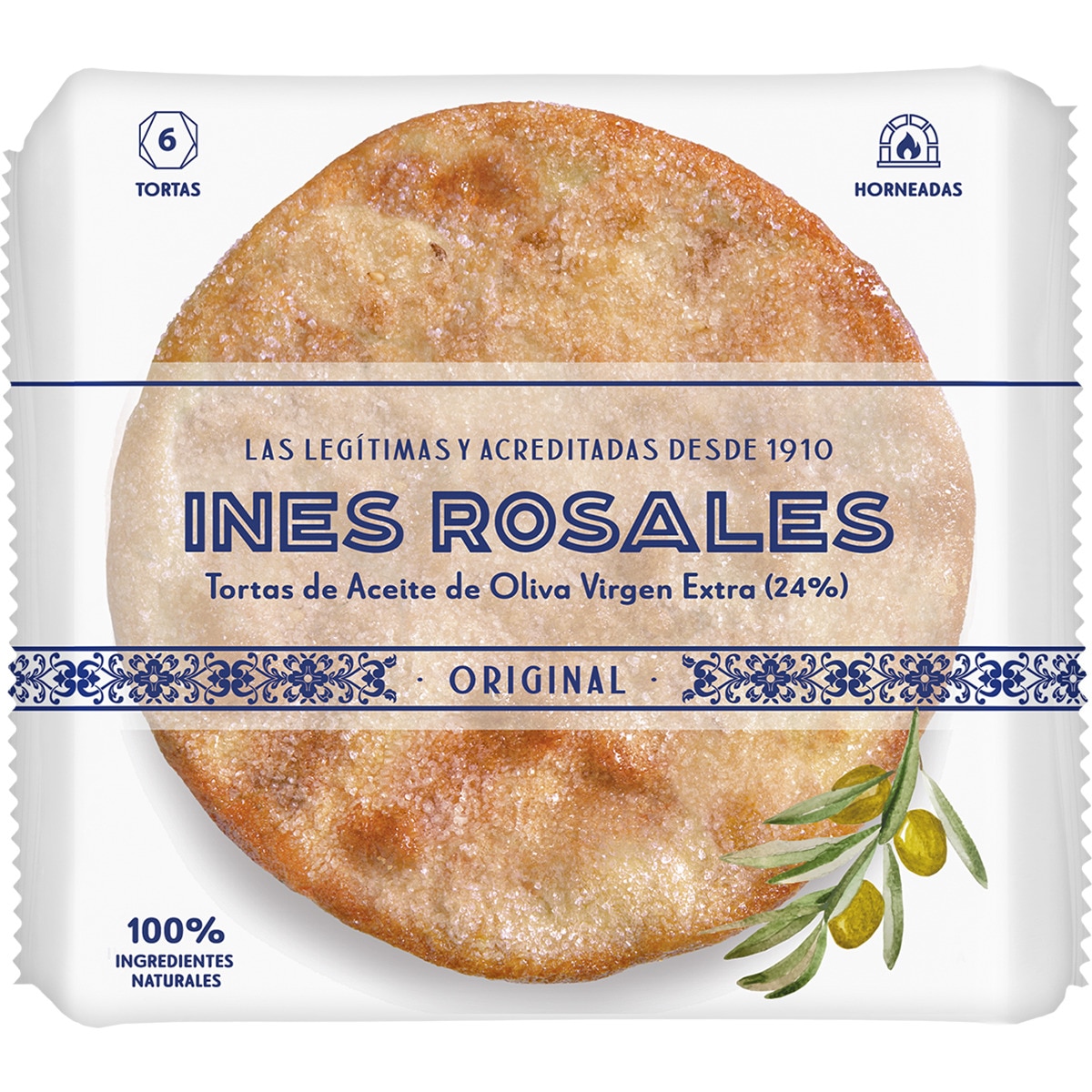 tortas de aceite 6 unidades paquete 180 g