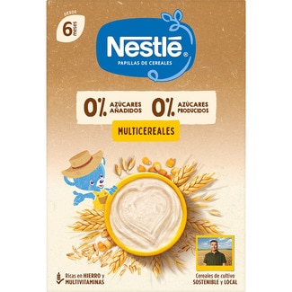 papilla de multicereales 0% azúcares añadidos desde 6 meses envase 270 g - Nestle