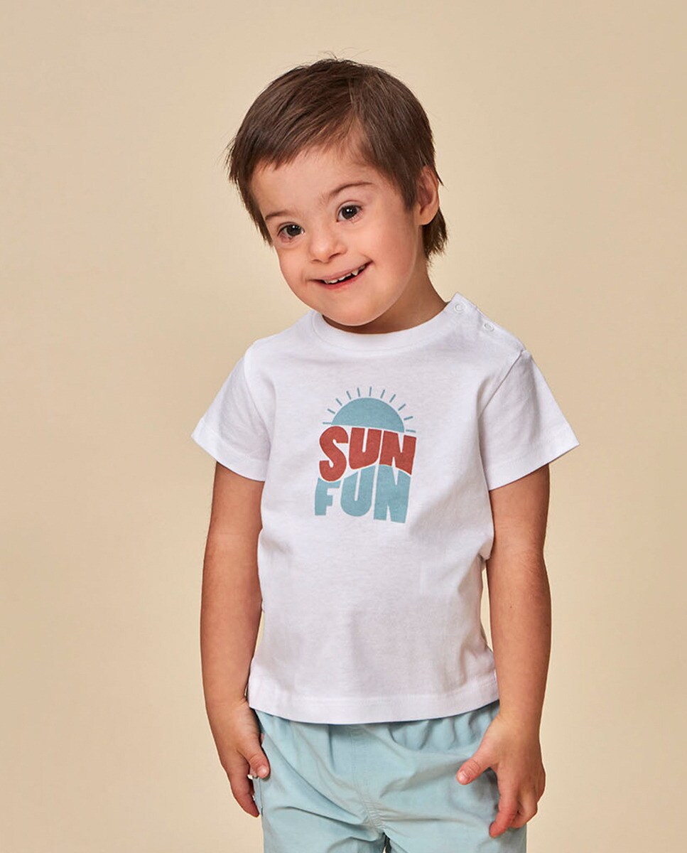 T-shirt Sun Fun Branco-1