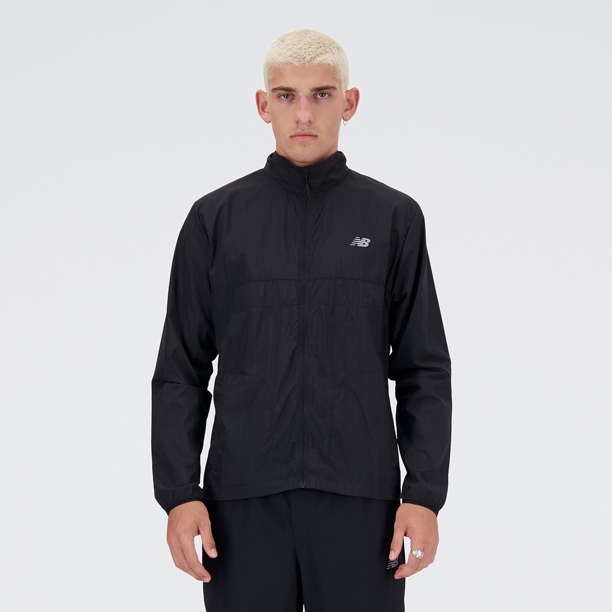 Casaco Corta-Vento de Homem NB Athletics Packable Preto-1