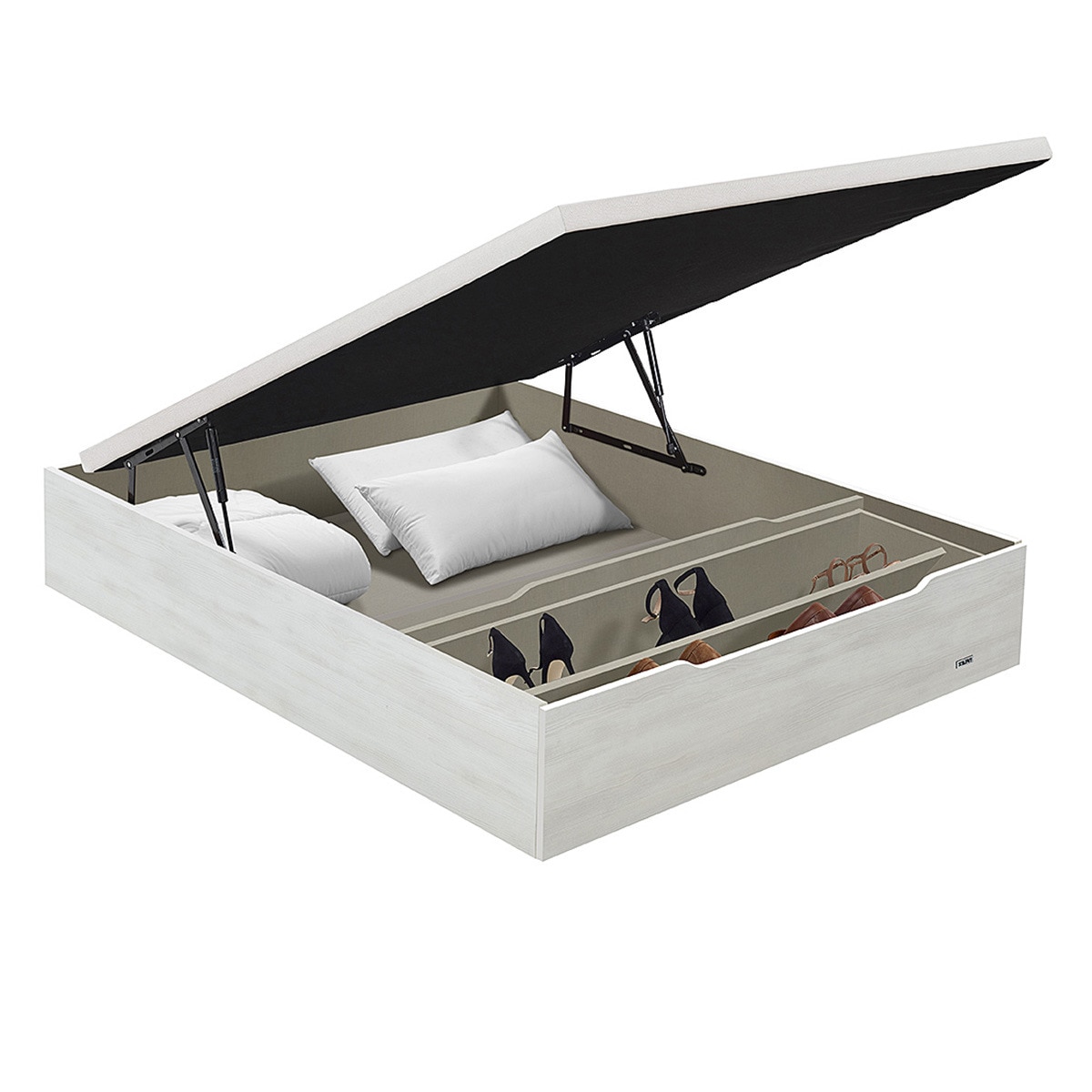 Canapé abatible con zapatero 25 Flex Blanco veteado-1