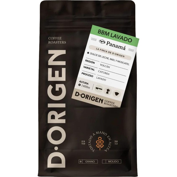 café en grano BBM Lavado origen Panamá paquete 250 g