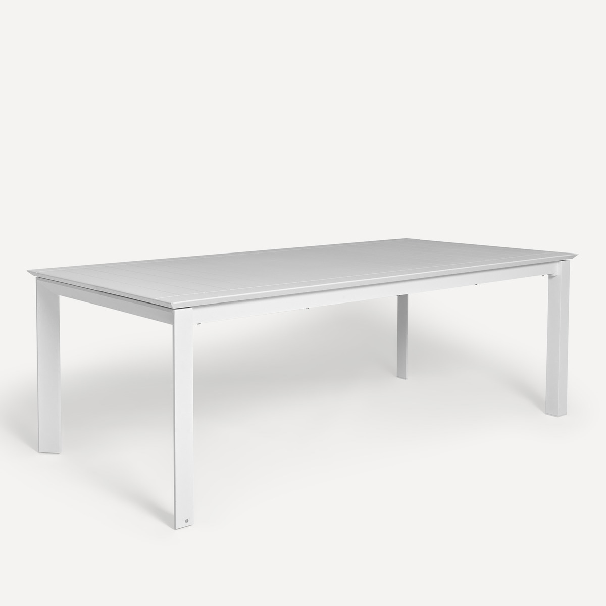 Mesa de Refeições de Jardim Extensível de Alumínio Chicago Branco-1