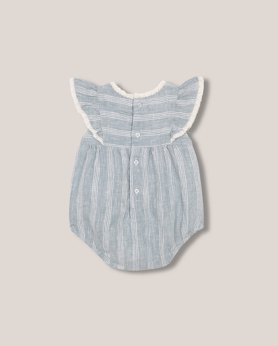 Recién Nacido Pelele Gocco Para Bebé Estampado Ranitas Rayas