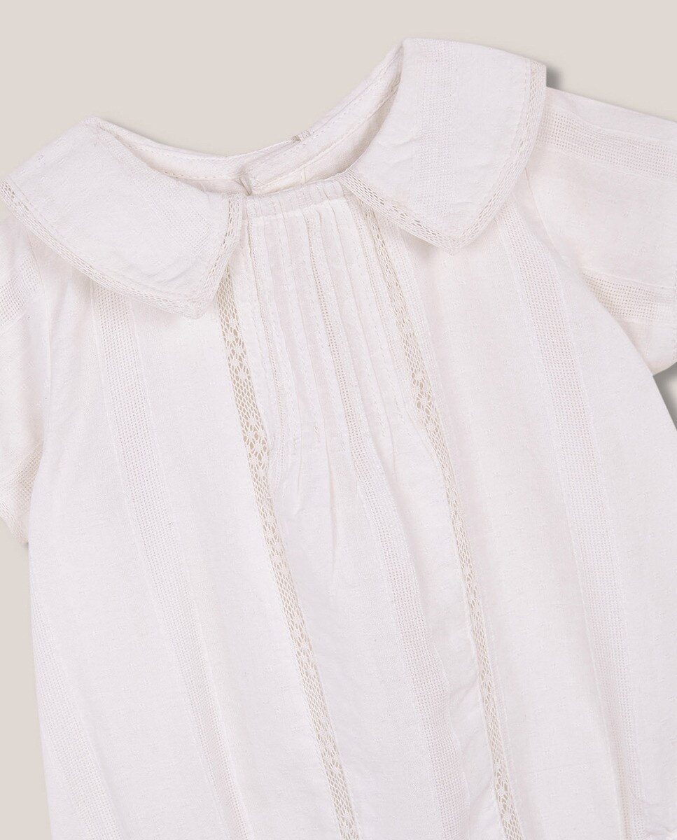 Conjunto Pregas e Tiras Bordadas Branco-3