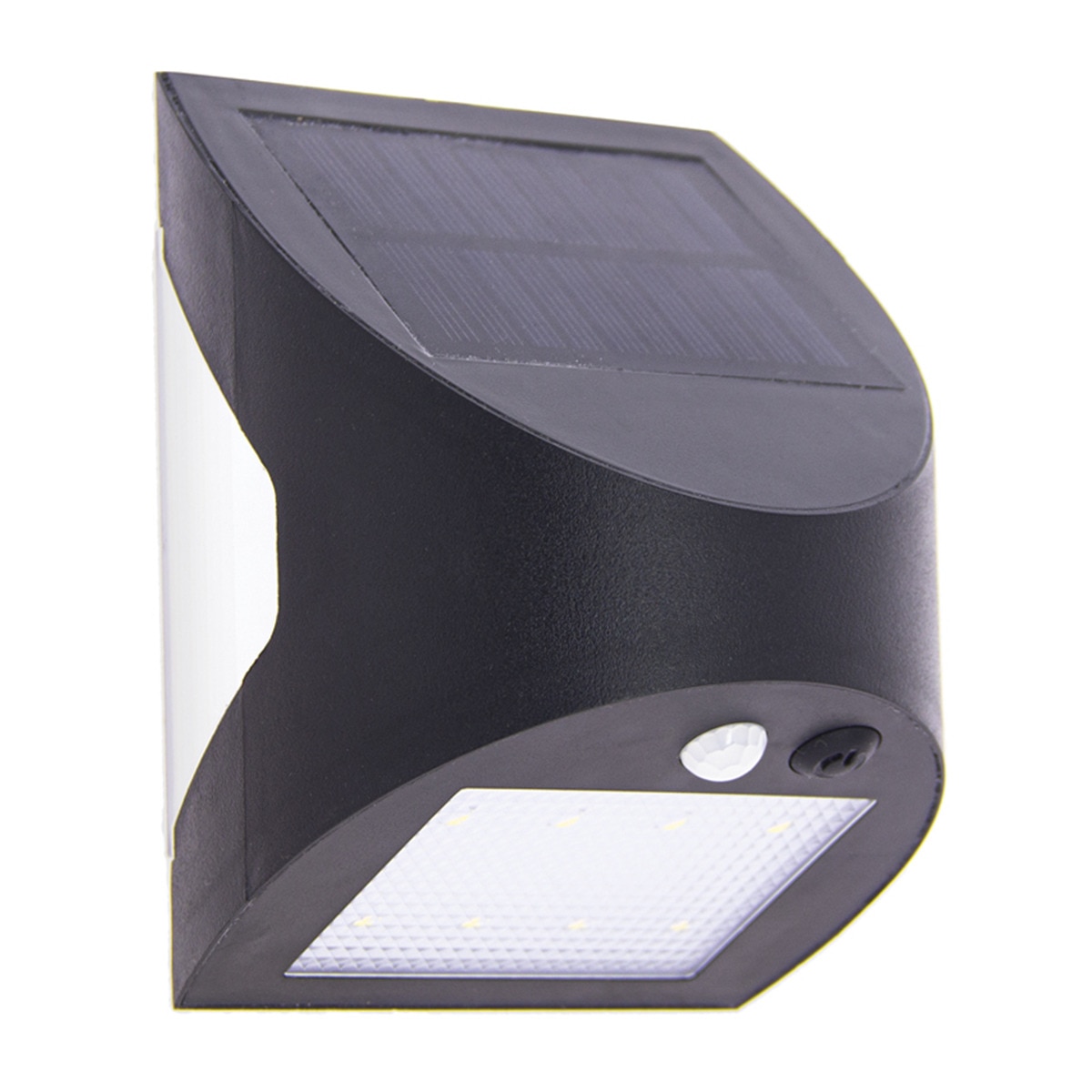 Aplique Solar Exterior LED 350 lm con Sensor Negro-1