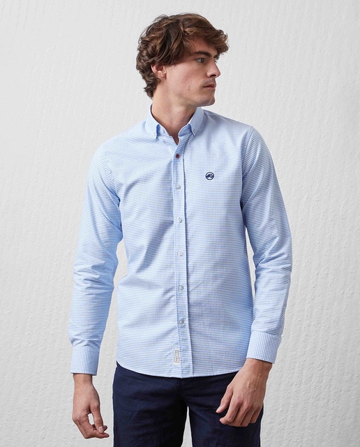 Imagen 0 de Camisa de hombre basica  Cuadro Vichy patron Slim