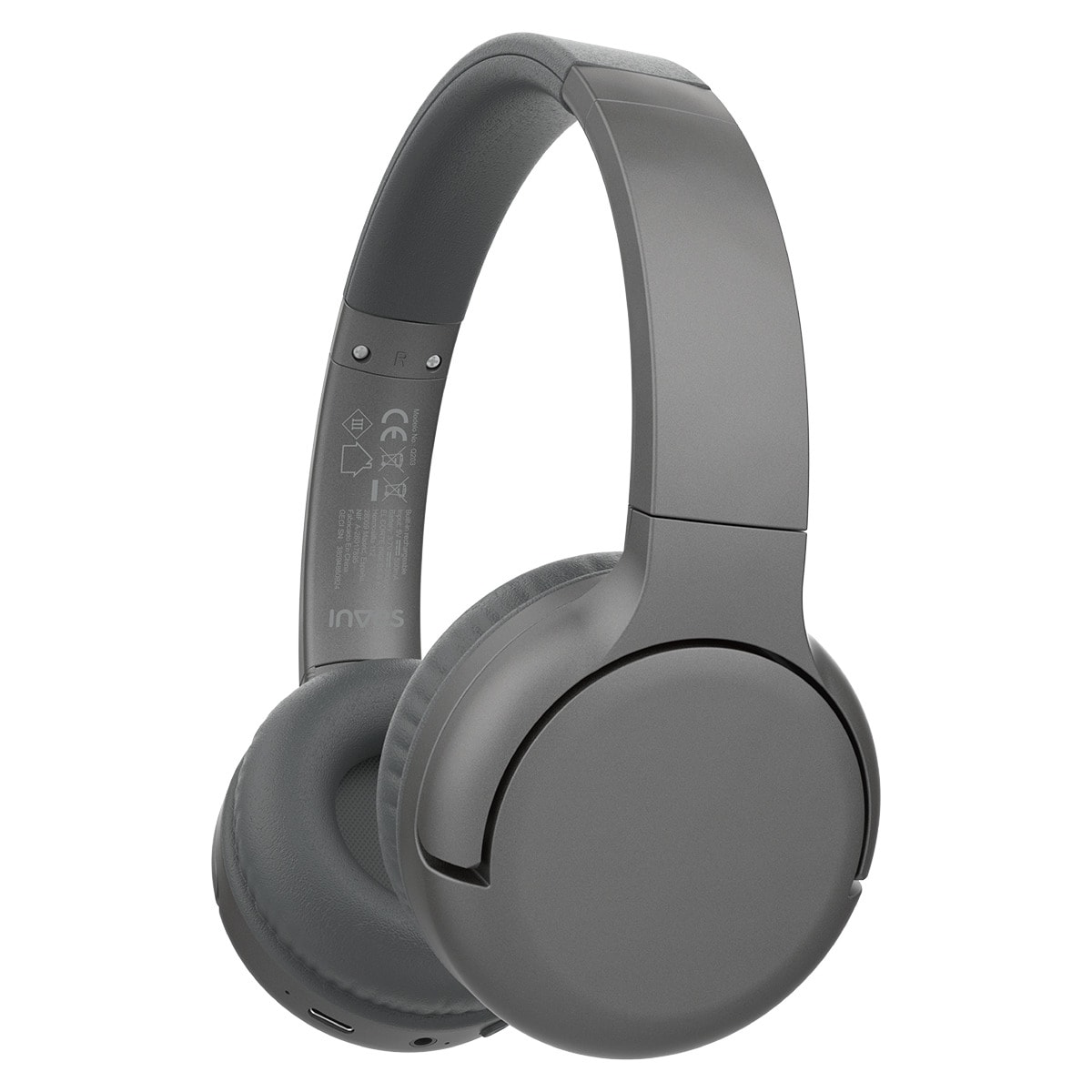 Auriculares de diadema Inves Q203 Bluetooth Gris-1