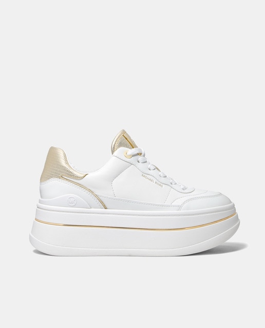 Imagen 0 de Zapatillas Hayes de mujer tipo casco bajas piel plataforma