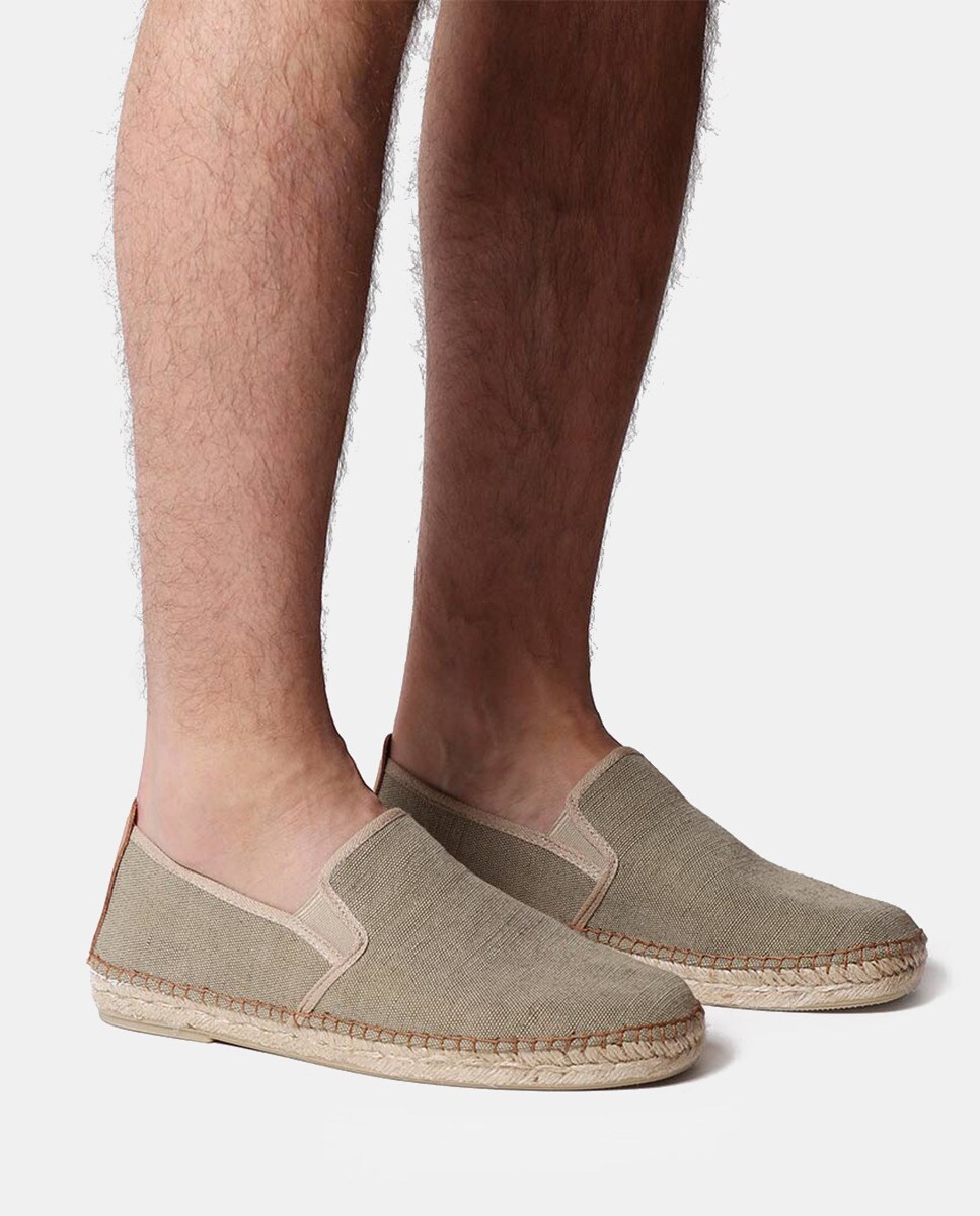 Alpercatas Dallas em Algodão com Elásticos Caqui-4