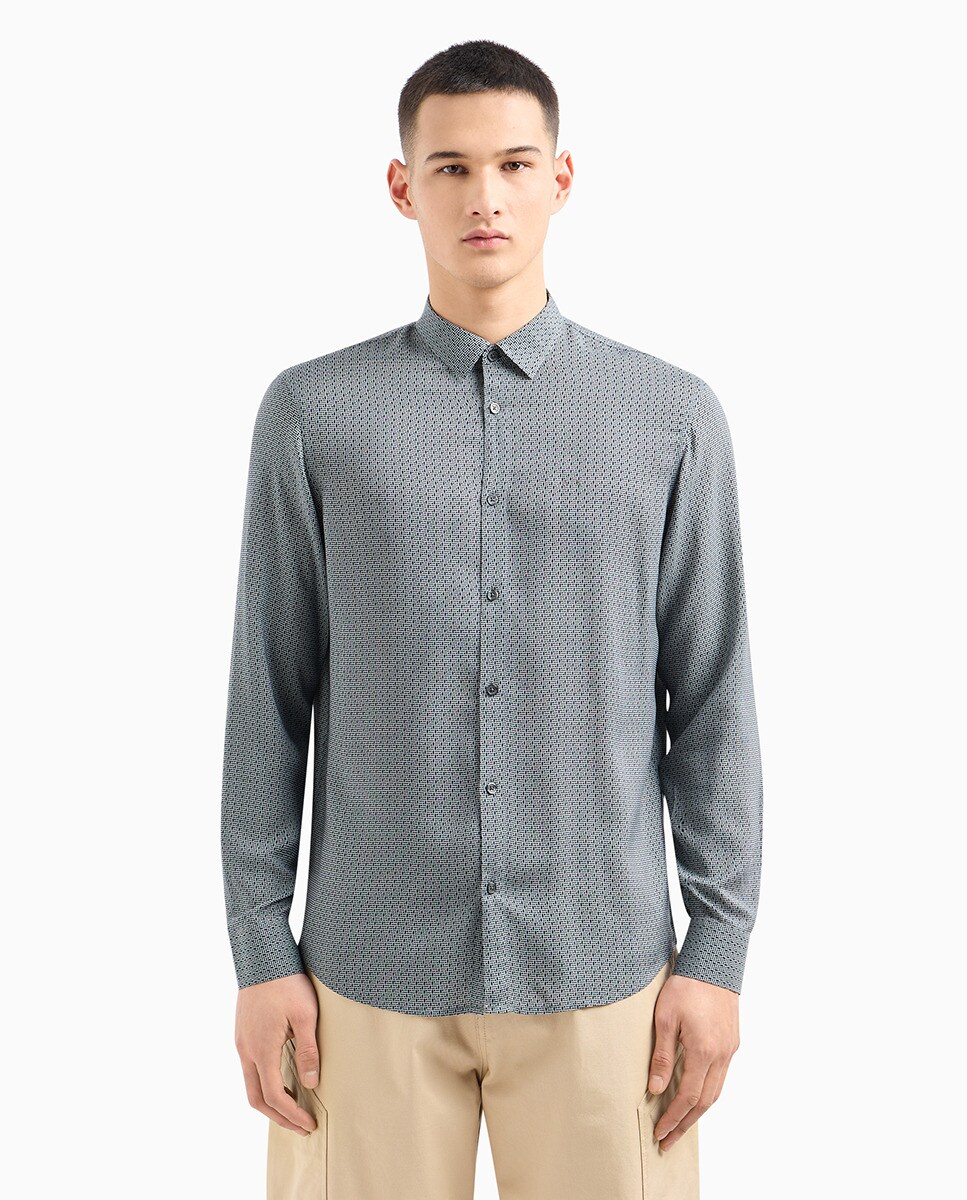 Armani Exchange Homme Chemises Pour - Multicolore Moyen Multicolore - Taille M viscose | El Corte Ingles