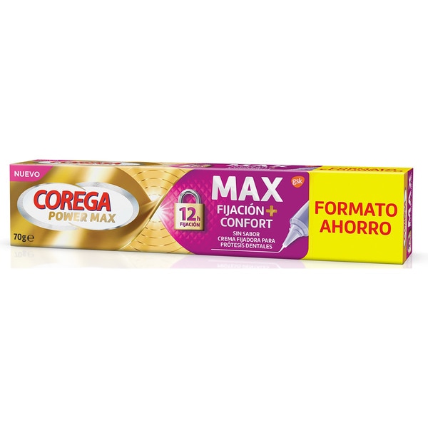 Power Max Halt + Confort Haftcreme für Zahnprothesen Sparformat Rohr 70 g geschmacksneutral