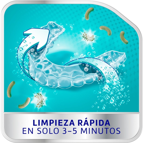 Ortodoncias & Férulas antibakterielles Tages-Reinigungsmittel für Zahnspangen Box 66 Tabletten Reiniger