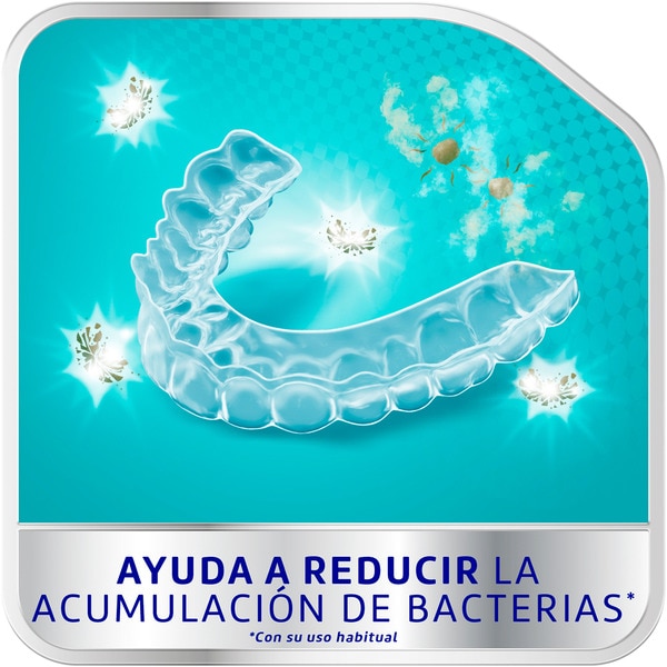 Ortodoncias & Férulas antibakterielles Tages-Reinigungsmittel für Zahnspangen Box 66 Tabletten Reiniger