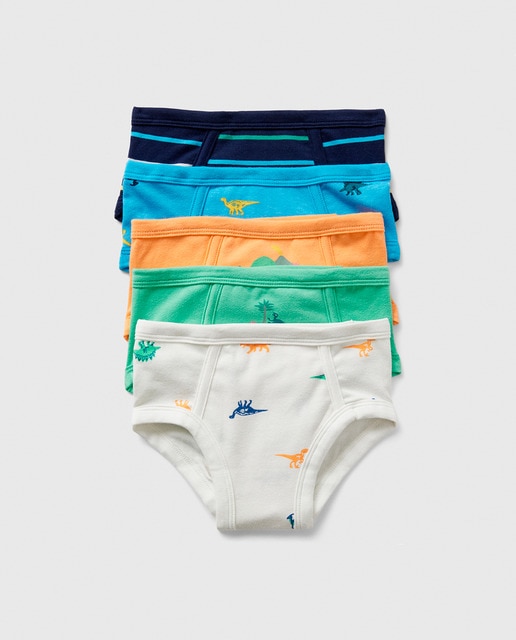 Imagen 0 de Pack de 5 slips de niño con estampado dinos