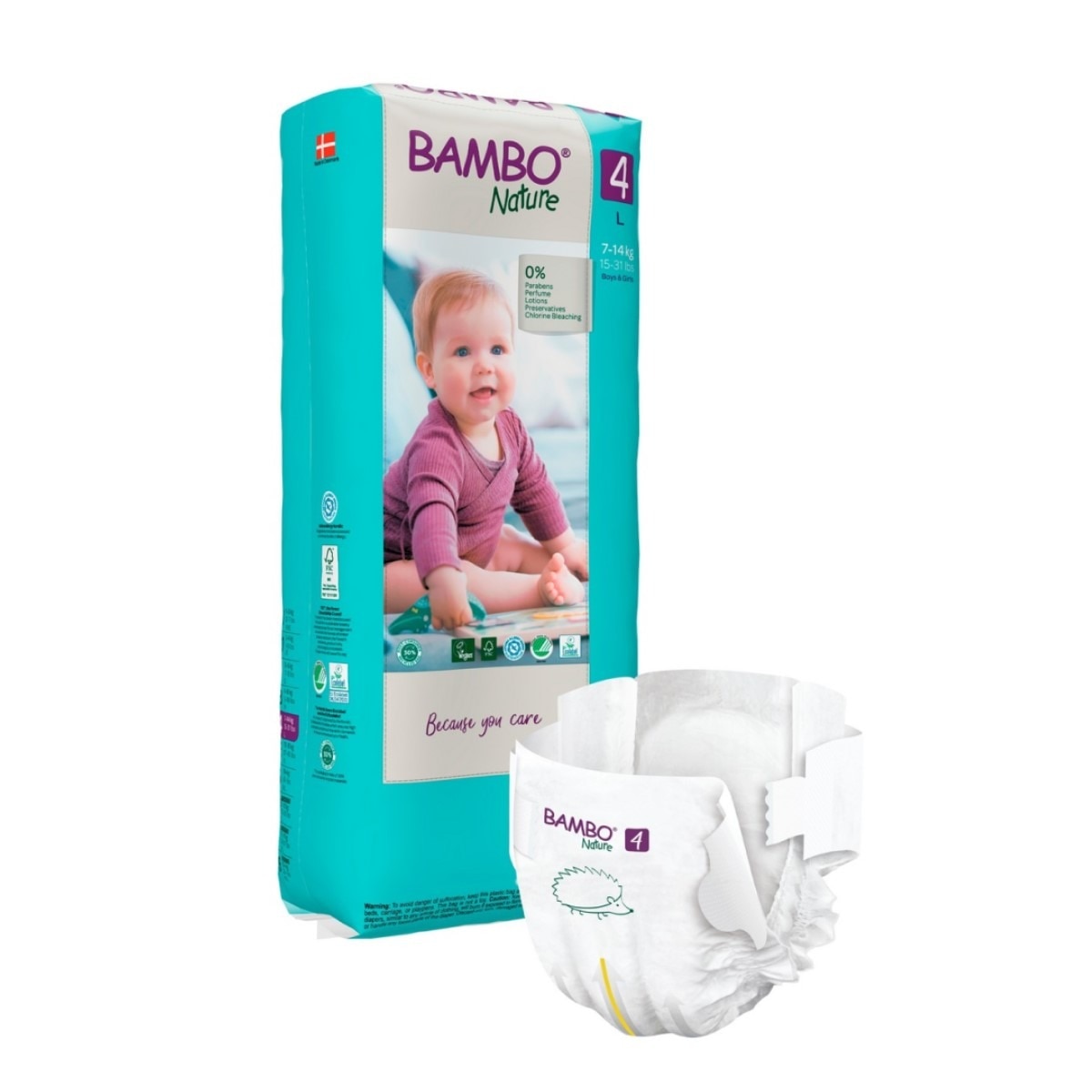 Fraldas TAM 4 (7-14 kg) - 48 un. 2