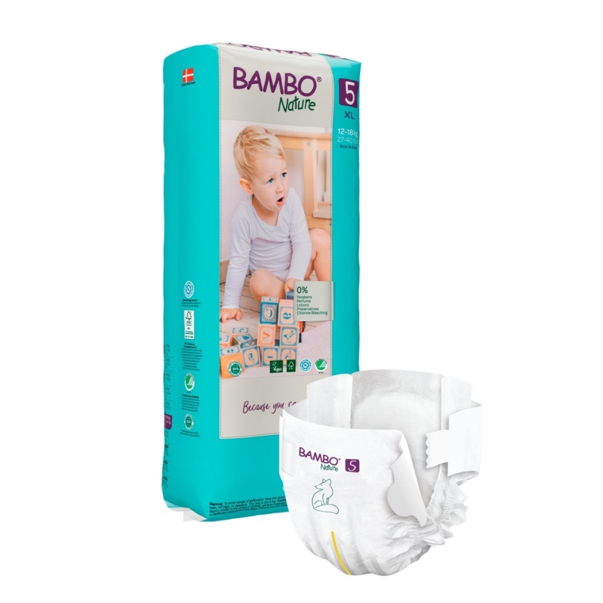 Fraldas TAM 5 (12-18 kg) - 44 un. 2