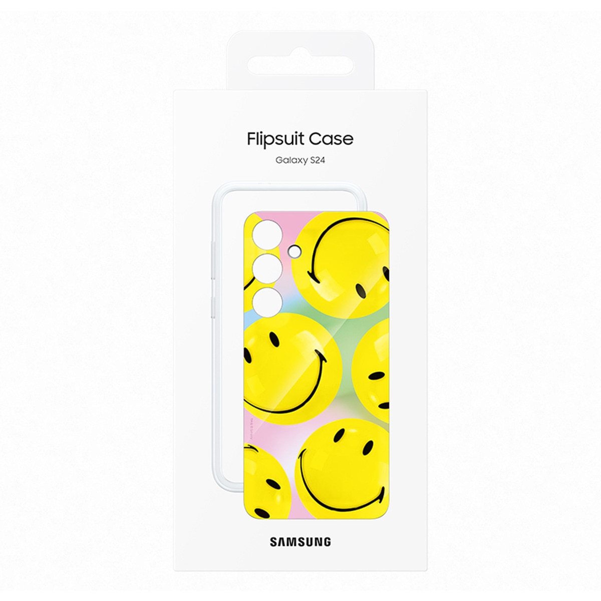 Funda Flipsuit Smiley amarilla Samsung para Galaxy S24 7