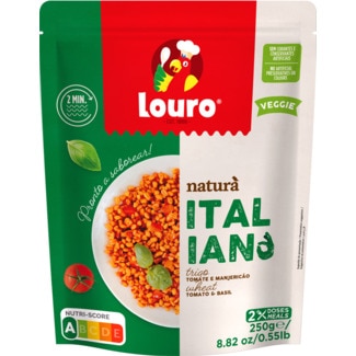 Bulgur Italiano Trigo, Tomate e Mangericão 2 Porções embalagem 250 g - Louro