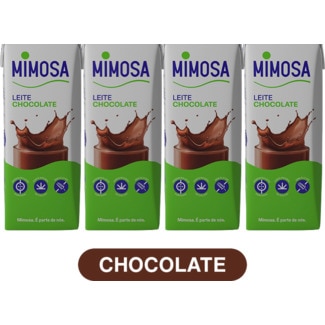 Leite Chocolate Pack 4 unidades embalagem 800 ml - Mimosa