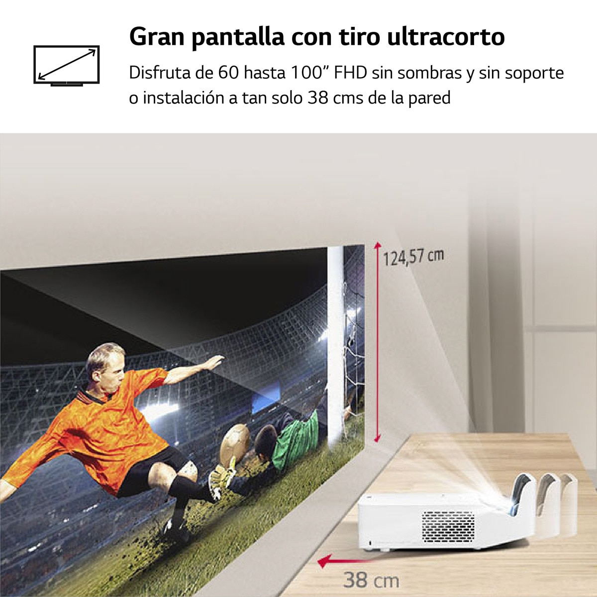 Proyector LG CineBeam HF65LSR Full HD, SmartTV webOS 4.0 de tiro corto hasta 100" Blanco-5