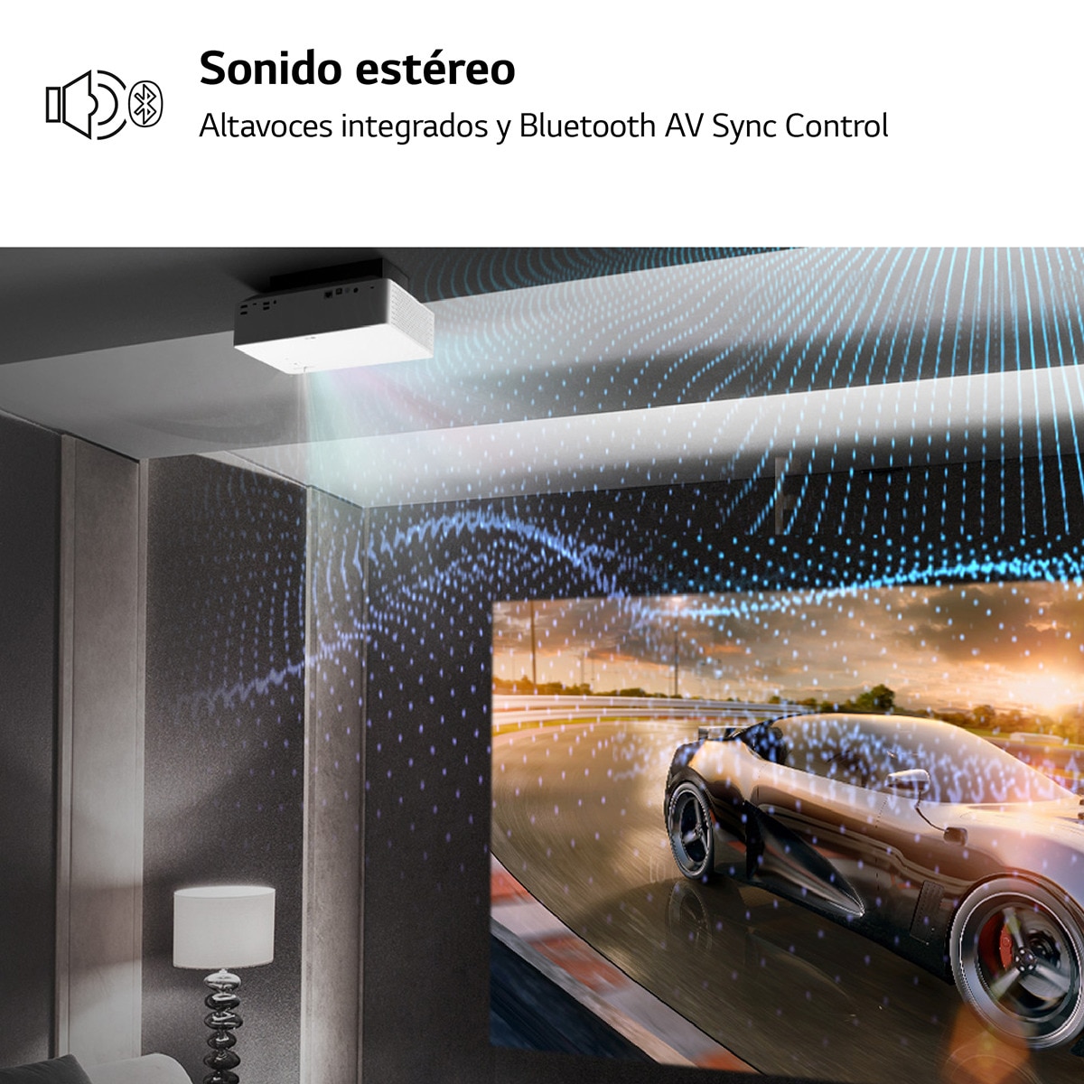 Proyector LG CineBeam HU70LS tecnología LED 4K Blanco-8