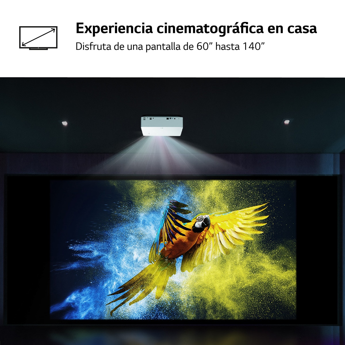 Proyector LG CineBeam HU70LS tecnología LED 4K Blanco-7