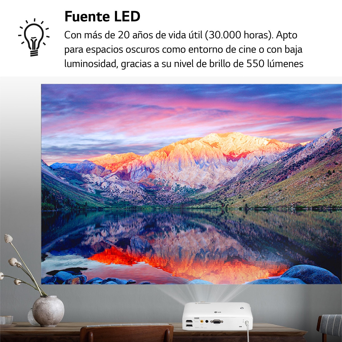 Proyector portátil LG CineBeam PH510 LED Blanco-5