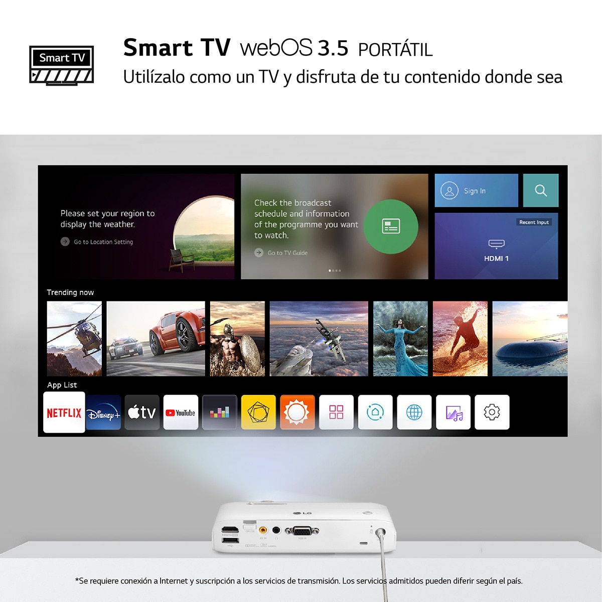 Proyector portátil LG CineBeam PH510 LED Blanco-4