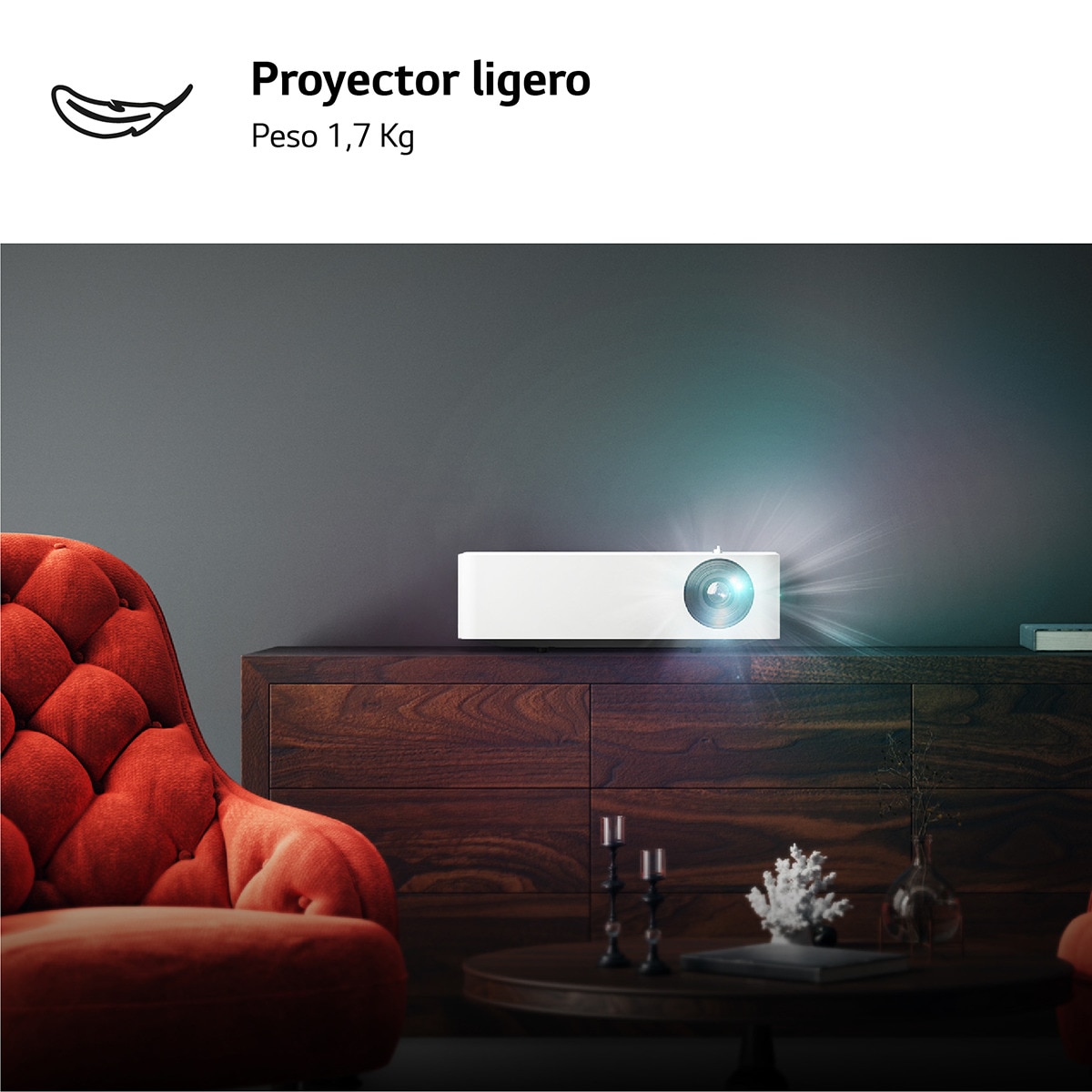 Proyector LED LG CineBeam PF610P Full HD, Smart TV WebOS 5.0 Blanco-8