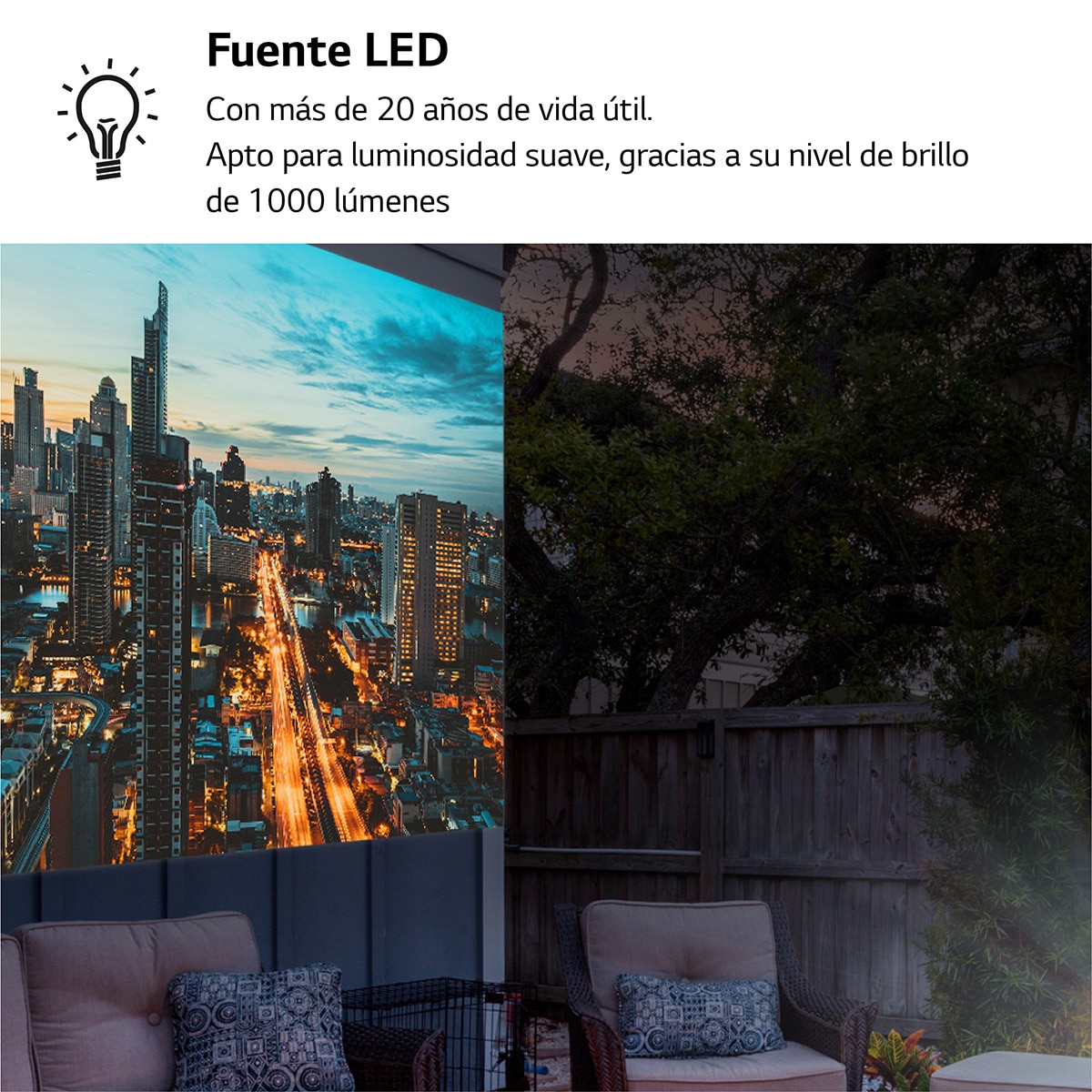 Proyector LED LG CineBeam PF610P Full HD, Smart TV WebOS 5.0 Blanco-7