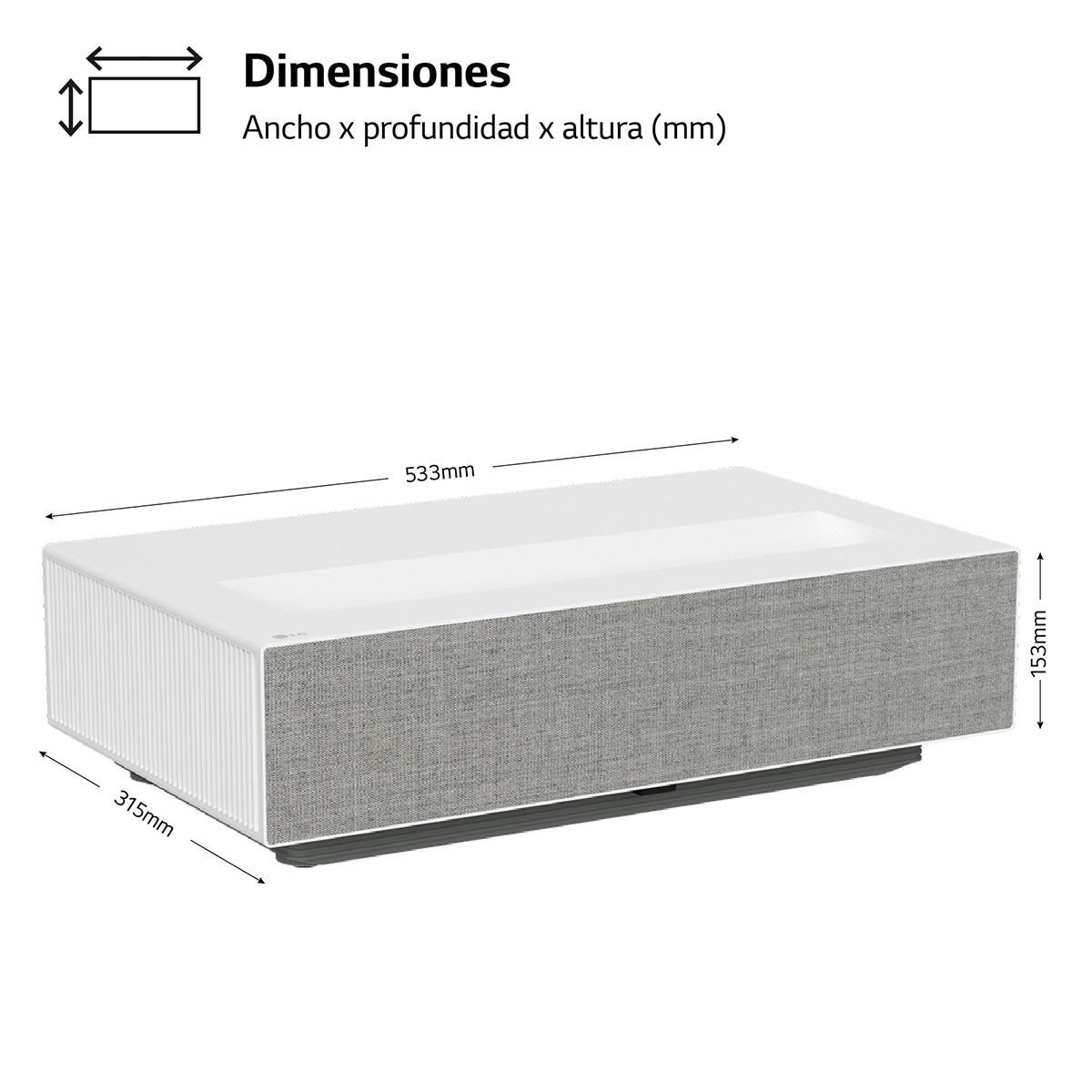 Proyector Láser LG HU715QW 4K Blanco-2