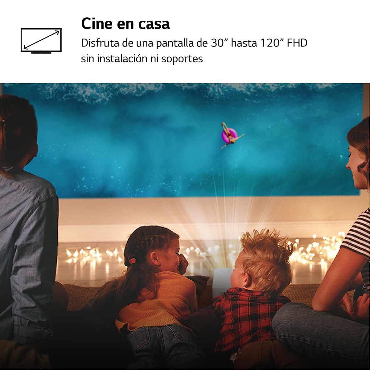 Proyector LG CineBeam PF510Q, 120", Full HD, 450 ANSI Lumen, Smart TV WebOS 5.0 Blanco-6