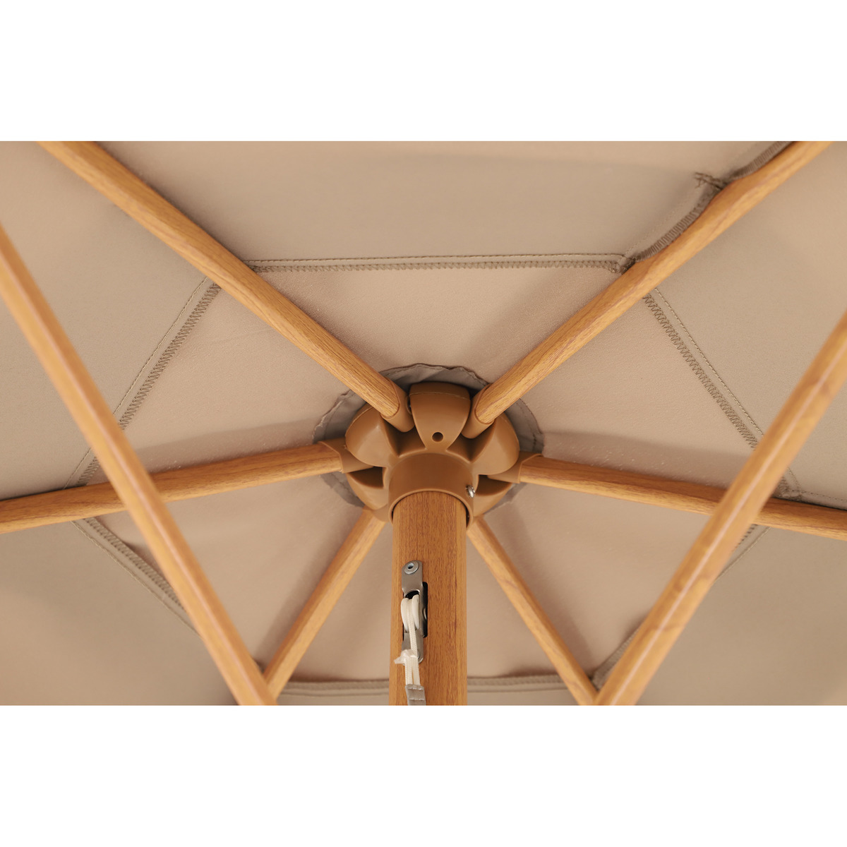 Parasol redondo Kobe Basics El Corte Inglés Crudo-3