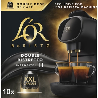 café Double Ristretto intensidad 11 estuche 10 cápsulas XXL exclusivas para máquinas L'OR Barista - L'or Barista