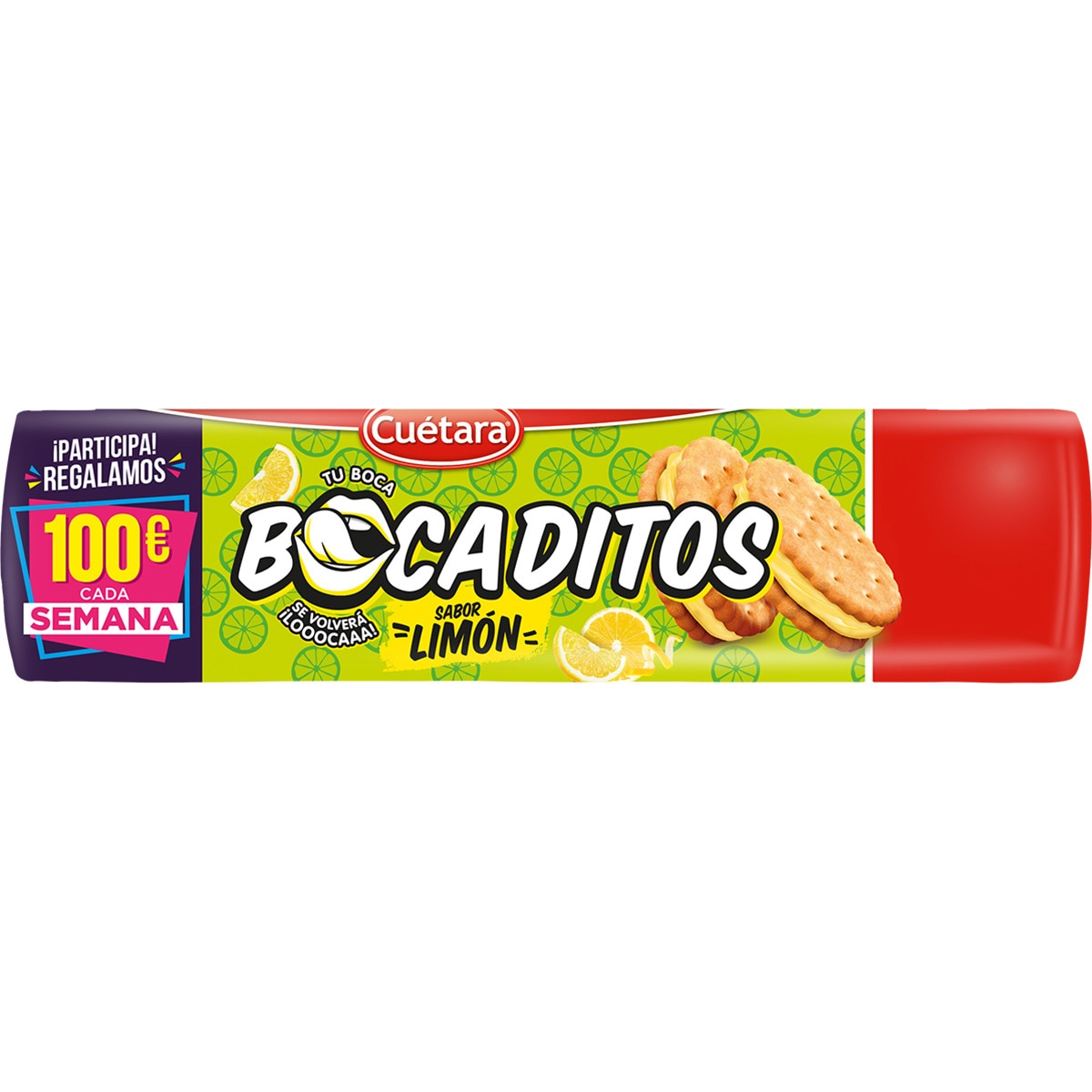 galleta rellenas de crema de  limón paquete 150 g
