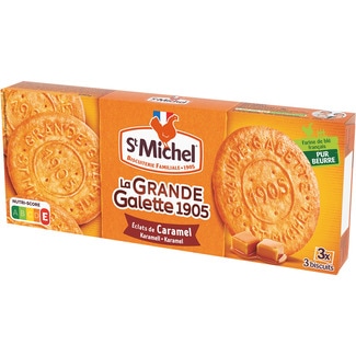 galletas de mantequilla grandes con caramelo estuche 150 g - St Michel