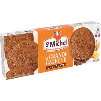 galletas de mantequilla grandes con chocolate estuche 150 g - St Michel