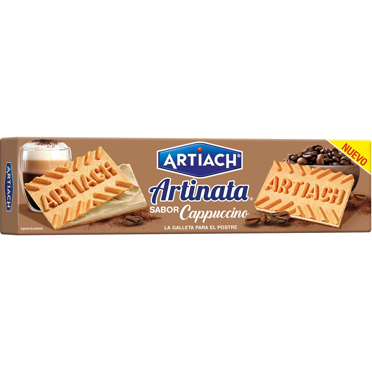 galletas de barquillo rellenas sabor cappuccino paquete 210 g