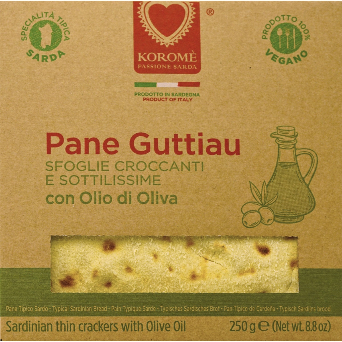 pan sardo Guttiau con aceite de oliva estuche 250 g