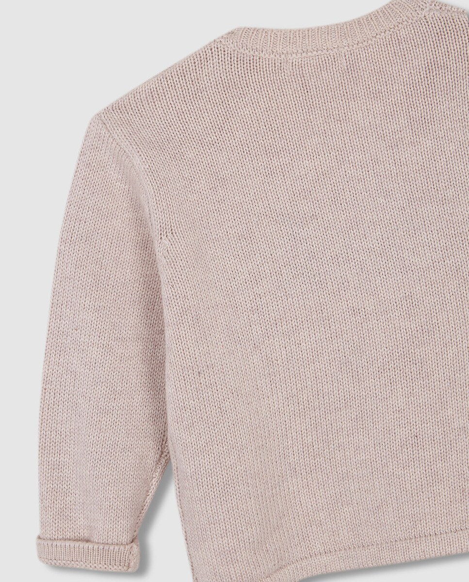 Camisola de Malha com Bordado de Peixe Pedra-5