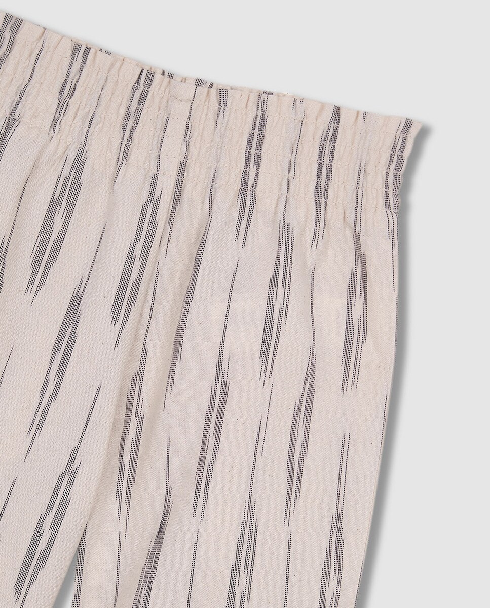 Calças Compridas Ikat Nude-5