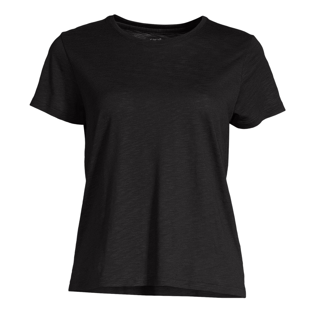 T-shirt de Mulher Soft Texture Preto-1