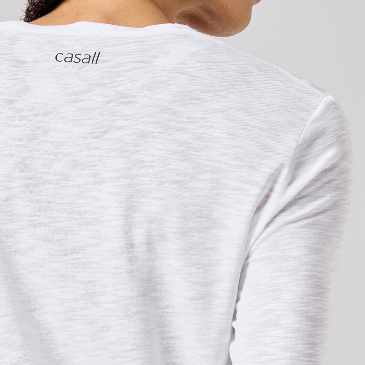 Camisola Comprida de Mulher Soft Texture Long Sleeve Branco-3