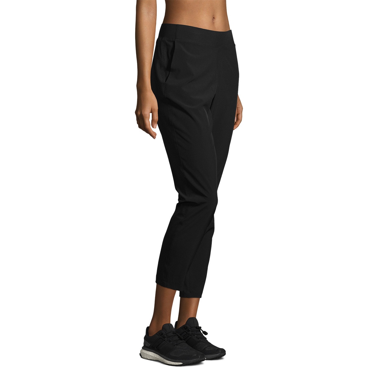 Calças de Mulher Slim Woven Pants Preto-3
